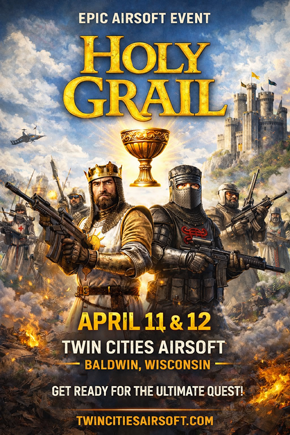 HOLY GRAIL AIRSOFT GAME POSTER