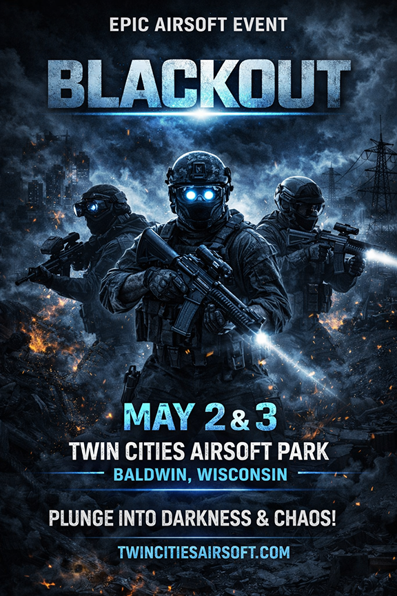 BLACKOUT AIRSOFT GAME POSTER