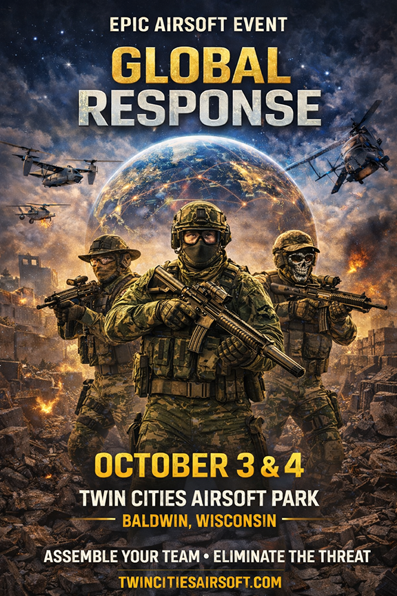 Global Response AIRSOFT GAME POSTER